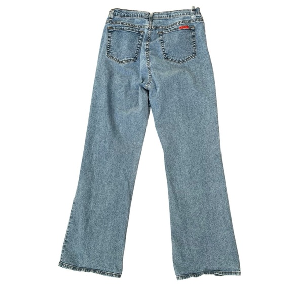 NYDJ Tummy Tuck Size 12 Medium Wash *Belt Loop Rip* Boot Cut Stretchy - Picture 4 of 9